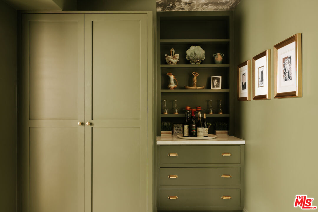 Pantry with open shelving, 16822 Escalon Dr