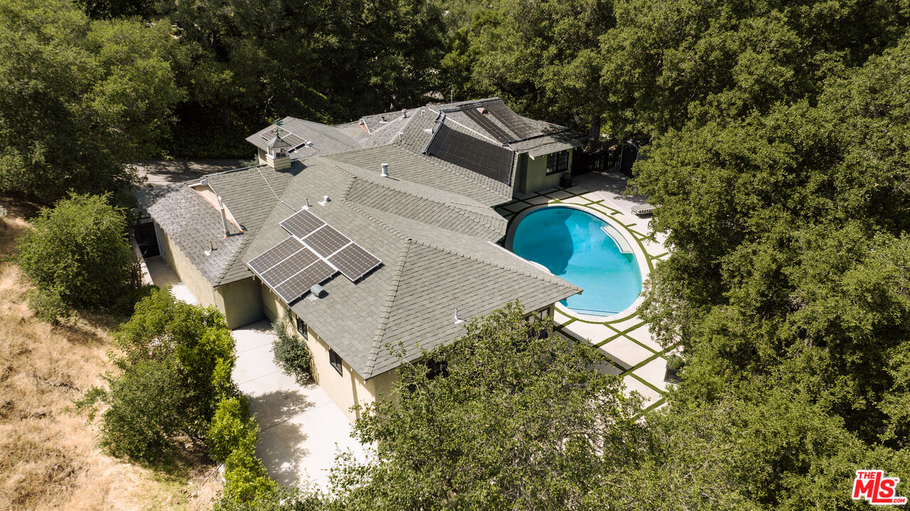 Aerial view of the pool, 16822 Escalon Dr